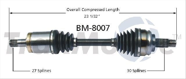 For BMW X5 3.0i 4.4i 4.6is 4.8is 3.0 4.4 4.6 4.8L 2001-2006 Front Left CV Axle