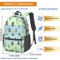 thumbnail image 3 of Bigfoot and Trail Blue Pattern 17" School Backpacks for Teens,Waterproof Oxford Fabric,S-Shape Padded Straps for School,Travel,Hiking,Camping, 3 of 6