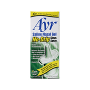 Ayr Saline Nasal Gel No-Drip Sinus Spray, Doctor Recommended, Relieves Cold, Flu, Allergy, & Dry Nasal Passages, Gluten-Free, Dye-Free, with Aloe, 0.75 fl oz