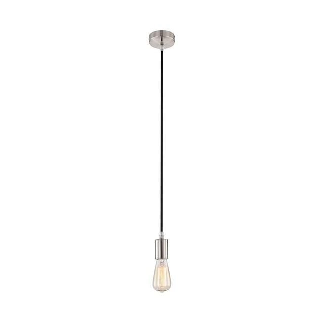 Lámpara Colgante Illux Vintage Luz Cálida Niquel Mate 6 W