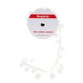 thumbnail image 6 of Simplicity Trim, White 1 1/4 inch Jumbo Pom Pom Trim Great for Apparel, Home Decorating, and Crafts, 1 Yard, 1 Each, 6 of 7