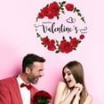 thumbnail image 2 of Bouanq Valentines Day Decor Valentine's Day Wall Decals Removable Decals Stickers Wall PatternWall Decal Valentine's Day Decoration For Living Room Anniversary Party Gifts for Girlfriend Mom Wife, 2 of 7