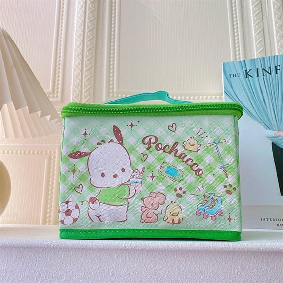 Sanrio Hello Kitty Storage Box Kawaii Kuromi My Melody Cinnamoroll Pochacco Large Capacity Foldable Desktop Portable Storage