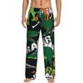 thumbnail image 2 of Kdxio Dinosaur Skeleton Print Men's Sleep Pajama Pant Lounge Pants with Pockets, 2 of 8