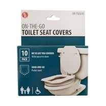 Set 10 Disposable Flushable Paper Bathroom Toilet Seat Covers Public Restroom Travel Sanitary Liners