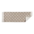 thumbnail image 2 of Stone Diamond Printed Off-White Hand-Loomed Shag Rug Runner 2Ft 3Inx6Ft, 2 of 3