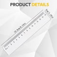 thumbnail image 3 of Solivara Plastic Ruler Centimeter Inch Scale Small Measuring For Home And Studio(Clear,1pcs), 3 of 8
