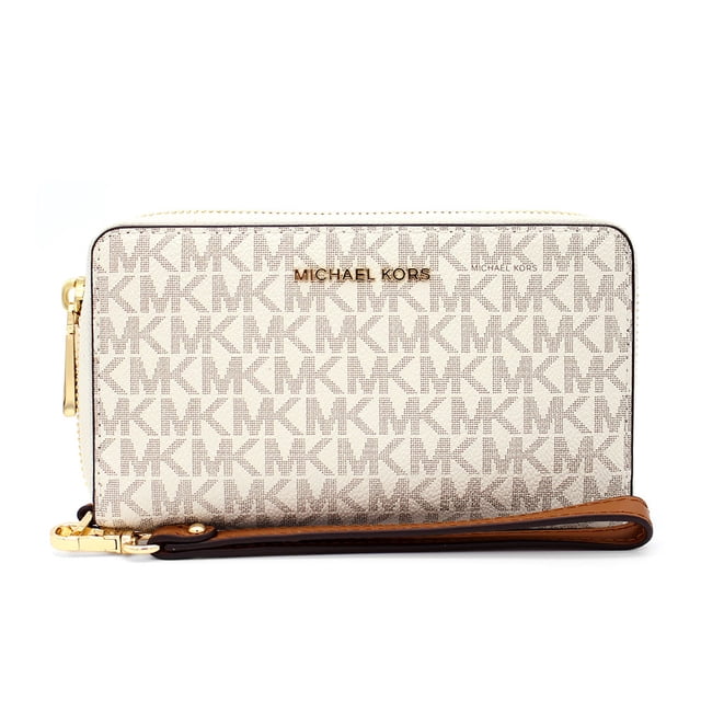 Cartera Michael Kors Jet Set LG Zip MOD 32F1GJ6E2B Vainilla