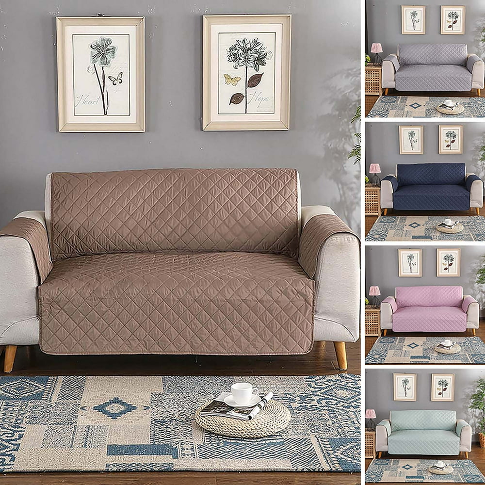 REVERSIBLE 1 2 3 Seater Quilted Sofa Cover Furniture Protector Throw