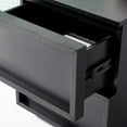 thumbnail image 4 of SAFAVIEH Couture Zeus Rustic Nightstand with 2 Drawers, Black, 4 of 15