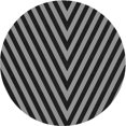 thumbnail image 1 of Ahgly Company Machine Washable Indoor Round Transitional Midnight Gray Area Rugs, 3' Round, 1 of 7