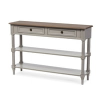 Baxton Studio Edouard 2-Tone 2-Drawer Console Table