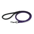 thumbnail image 6 of Dogline L2048-1-3 Dogline Round Braided Leather Leash, Black & Red - 0.25 W x 48 L in., 6 of 8