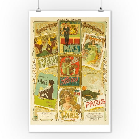 Cigarillos Paris Vintage Poster Argentina c. 1900 (9x12 Art Print, Wall Decor Travel (Best Cigarillos For Rolling)