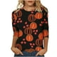 thumbnail image 2 of Puntoco Camiseta Suelta con Estampado de Moda para Mujer Camisa de Manga de Siete Puntos Camiseta Informal con Cuello Redondo Puntoco Puntoco-2925, 2 of 4