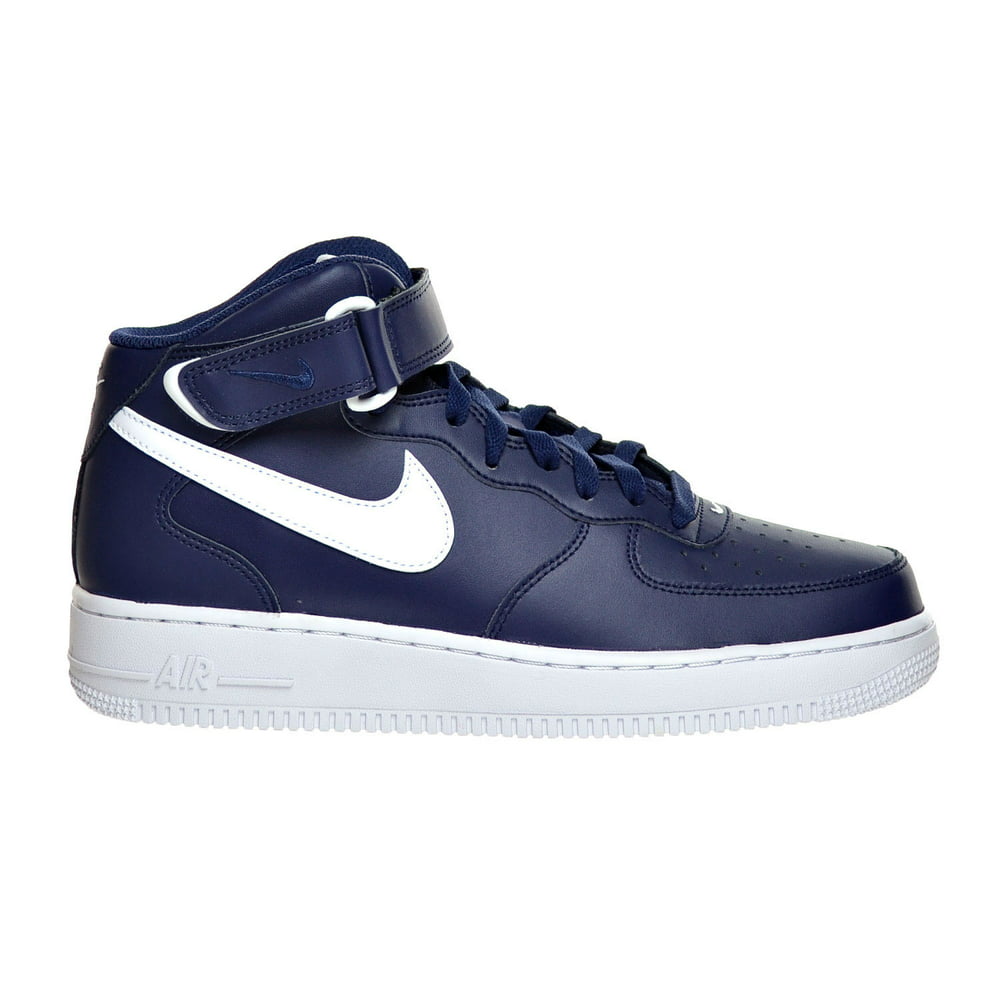Nike - Nike Air Force 1 Mid '07 Men's Shoes Midnight Navy/White 315123 ...