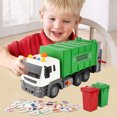 thumbnail image 2 of Garbage Truck Toys for Boys 3-6 Year Old, Recycle Trash Truck with 2 Trash Cans,Friction Play Vehicle with Sound and Light,Christmas Birthday Gift for Boys, 2 of 8