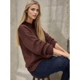 thumbnail image 2 of Thick Knit Crew Neck Long Sweater, 2 of 6