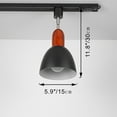 thumbnail image 3 of FSLiving H type Gimbaled Track Lighting,Black Ceiling Spotlighting Remote Control, Color Changing RGB Tunable White A19 Smart Bulb Mini Dome Lights H Track Mounted for Kitchen Shopwindow,Disco Ball, 3 of 9