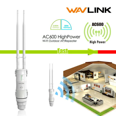 Wavlink High Power AC600 Wireless Outdoor AP/Repeater for Network Range (Best Outdoor Wireless Access Point)
