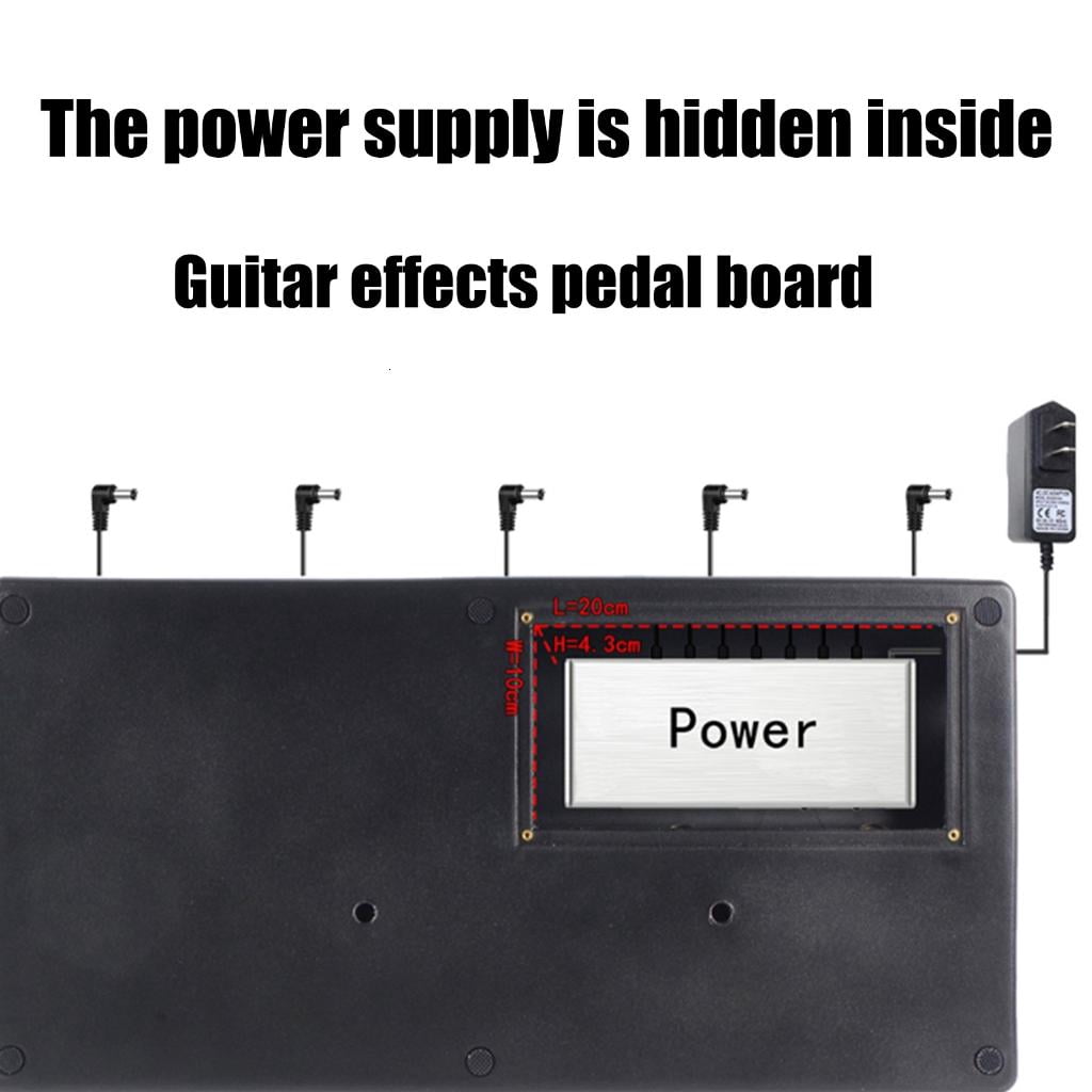 Yihuala Guitar Effect Pedal Accessories Guitar Pedal Panel Guitar Effects Pedal Board Guitar Pedalboard Case with Sticking Tape