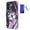 Purple, variant on For Samsung Galaxy A17 5G Case, Purple Butterfly Design Transparent Shock-Resistant Hybrid Case Cover with Tempered Glass