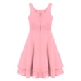thumbnail image 4 of renvena Kids Princess Wedding Pageant Party Flower Girls Dress Knotted Waist Chiffon Ball Gown, 4 of 7