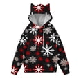 thumbnail image 5 of Hanen Womens Christmas Round Neck Sweatshirt Boutique Top Long Sleeve Printed Shirt Dress Loose Fit Pullover Tops with Pockets Holiday Tunic Dress, 5 of 5