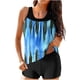 thumbnail image 1 of Modesto Trajes de Baño para las Mujeres Multicolor Gradiente Impresión de Espalda Recorte, Pantalones Cortos de Cintura Alta Y Sling Top para la Playa, la Piscina Y las Vacaciones, 1 of 6