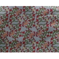 thumbnail image 4 of oneOone Georgette Viscose Fabric Leaves & Floral Block Printed Fabric 1 Yard 42 Inch Wide, 4 of 5