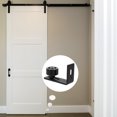 thumbnail image 3 of Miangastore 1ensemble Guide de Sol Coulissant Noir Acier au Carbone Position Réglable Portes Installation, 3 of 8