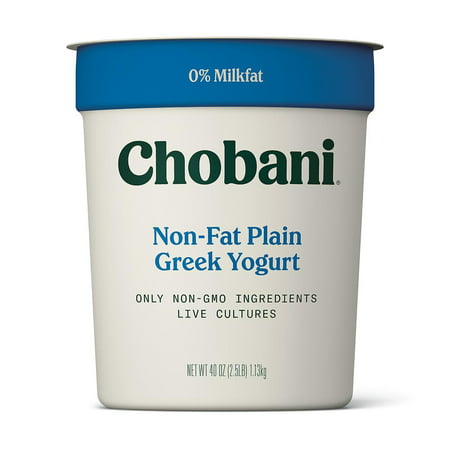 Chobani Plain Non-Fat Greek Yogurt (40 oz.) (Best Tasting Nonfat Greek Yogurt)