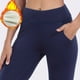 thumbnail image 5 of Gibobby Leggings estampados Mujer Ropa Invierno Extra Gruesa Prendas Abrigo para Mujer Leggings Felpa Y Engrosados Pantalones Cálidos Elásticos Talle para Mujer Pantalones Algodón（Azul marino， M), 5 of 5