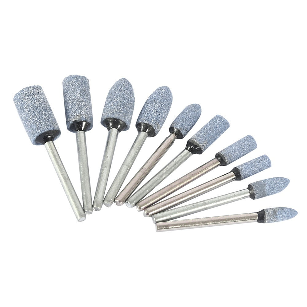 10Pcs Ceramic Stone Polishing Grinding Accessories Rotary Grinder Drill Bit Tool 10Pcs Ceramic Stone Polishing Grinding Accessories Rotary Grinder Drill Bit Tool
