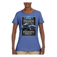 thumbnail image 2 of Ford Truck Parking Only Sign Gift for Owners of Ford Trucks | Womens Cars and Trucks Graphic T-Shirt, Light Blue, Small, 2 of 3