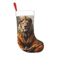 thumbnail image 2 of Honeii Jungle Meditating Lion for Christmas Stocking,Large Xmas Stocking,Holiday and Family Stocking for Fireplace Christmas Holiday Party Decoration, 2 of 7