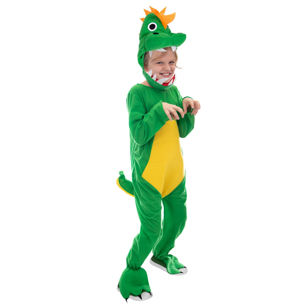 Childrens Dinosaur Fancy Dress Costume Halloween Boys Childs Kids Outfit L 