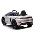thumbnail image 3 of Coche Eléctrico Injusa Porsche Spyder 718 RS Blanco, 3 of 4