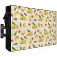 thumbnail image 2 of Outdoor TV Cover 58x37x4.5in, Vintage Lemons on Sackcloth Weatherproof TV Screen Protector with Zipper, Farm Yellow Fruit Flowers Outside Television Cover Fits Up to 60-65", 2 of 9