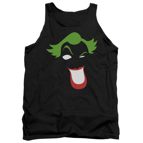 Batman Joker Simplified Adult Tank Top Black