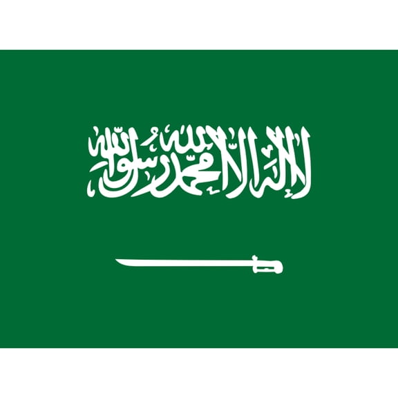 Saudi Arabia National Flag Patriotic Vexillology World Flags Country Region Poster Extra Large XL Wall Art Print