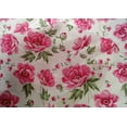 thumbnail image 4 of oneOone Cotton Silk Fabric Leaves & Peony Floral Print Fabric By Yard 42 Inches Wide, 4 of 4