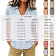 thumbnail image 4 of VBVC Women's Gingham V Neck Short Sleeve Top , Ladies' Relaxed Fit Collared Blouse , Casual Summer Loose Tunic Shirt For Women, Orange , XS-4XL, 4 of 6