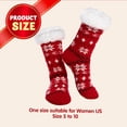 thumbnail image 5 of Joyfy 2 Pack Christmas Socks Fuzzy Socks for Women,Comfy Crew Fuzzy Sock Slippers for Women Adults,Christmas Gifts for Women, 5 of 6