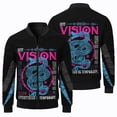 thumbnail image 2 of Nueva chaqueta de vuelo informal de moda para hombre, chaqueta de béisbol para deportes al aire libre, para acampar fuera de la carretera, chaqueta con estampado 3D de alta calidad, 2 of 4