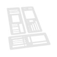 thumbnail image 2 of GUOOL 3Pcs Flexible Record Templates Planner Stencils Set for Daily Planning Boxes Style A, 2 of 9