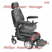 Drive - Titan X16 Front Wheel Power Chair, Full Back Captain's Seat, 16"x18"