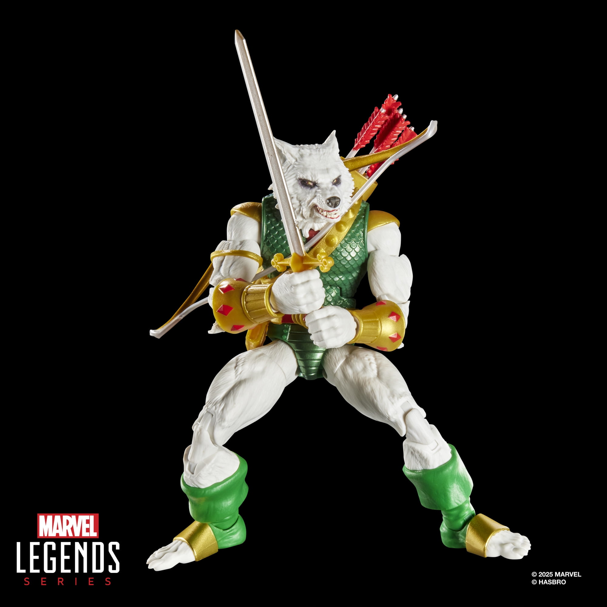 Marvel Legends Series Magic: The Gathering, figurine Man-Wolf avec carte premium exclusive