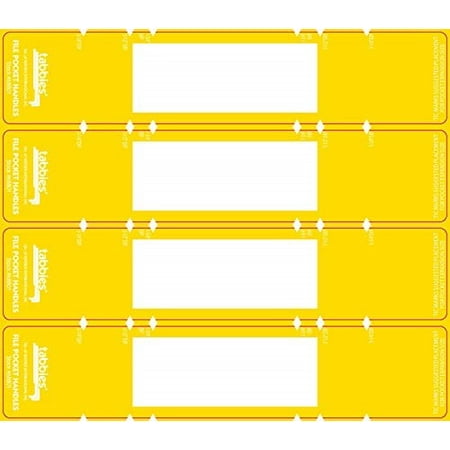 tabbies legal file pocket handle, yellow, 9-5/8