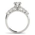 thumbnail image 2 of Sprico Jewel Brilliant Round Cut Solitaire with Accent Moissanite Ring for Her - 2 Ct Moissanite - 14K White Gold Plated - Elegant Eternity Band - Proposal & Promise Ring for Women, 2 of 2